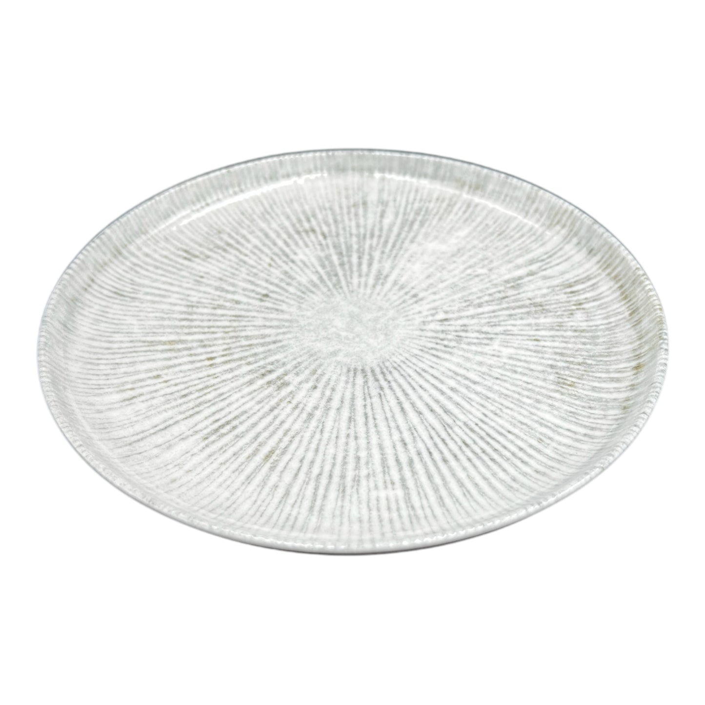 Grey Fossil Side Plate - Flat