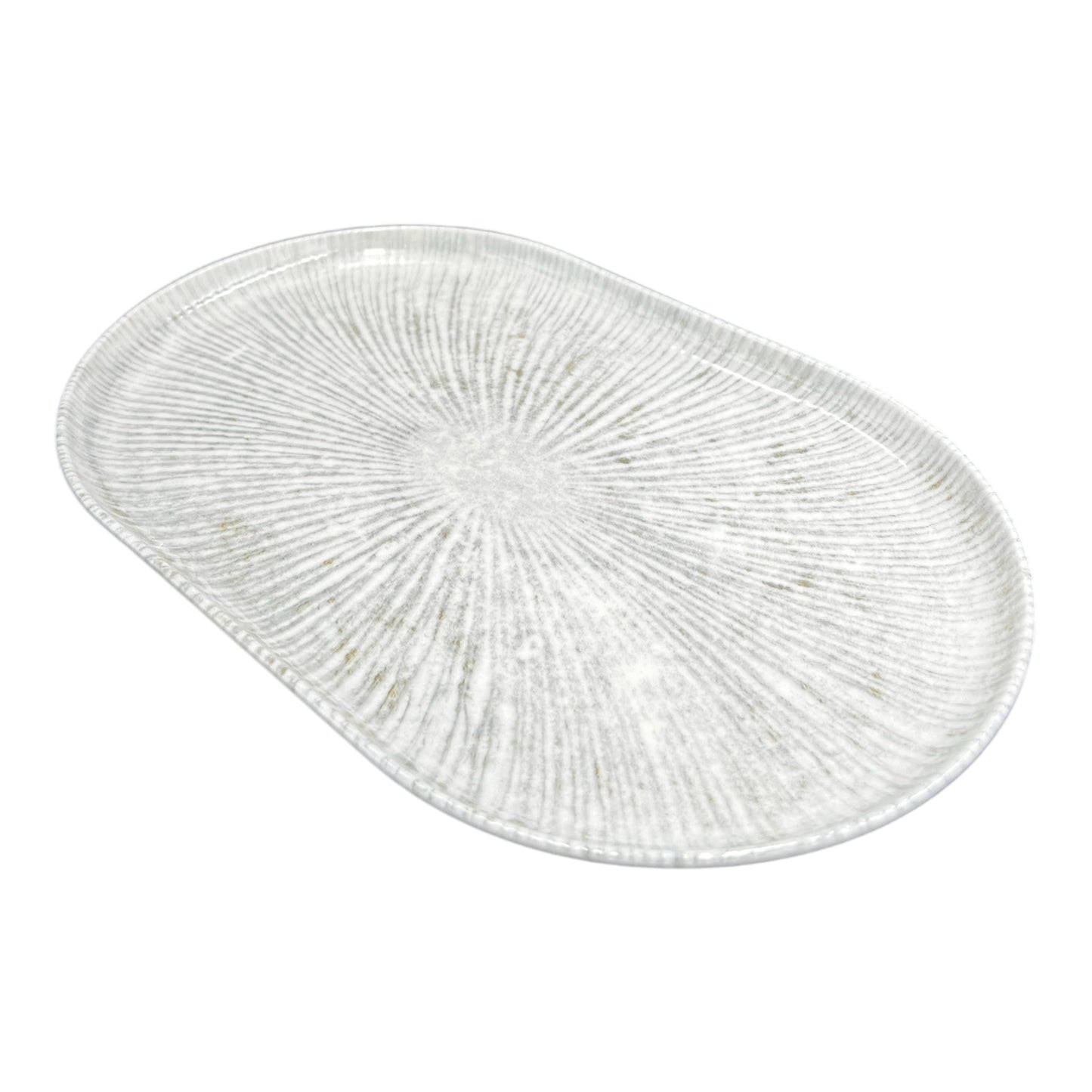 Grey Fossil Serving Platter - Oval