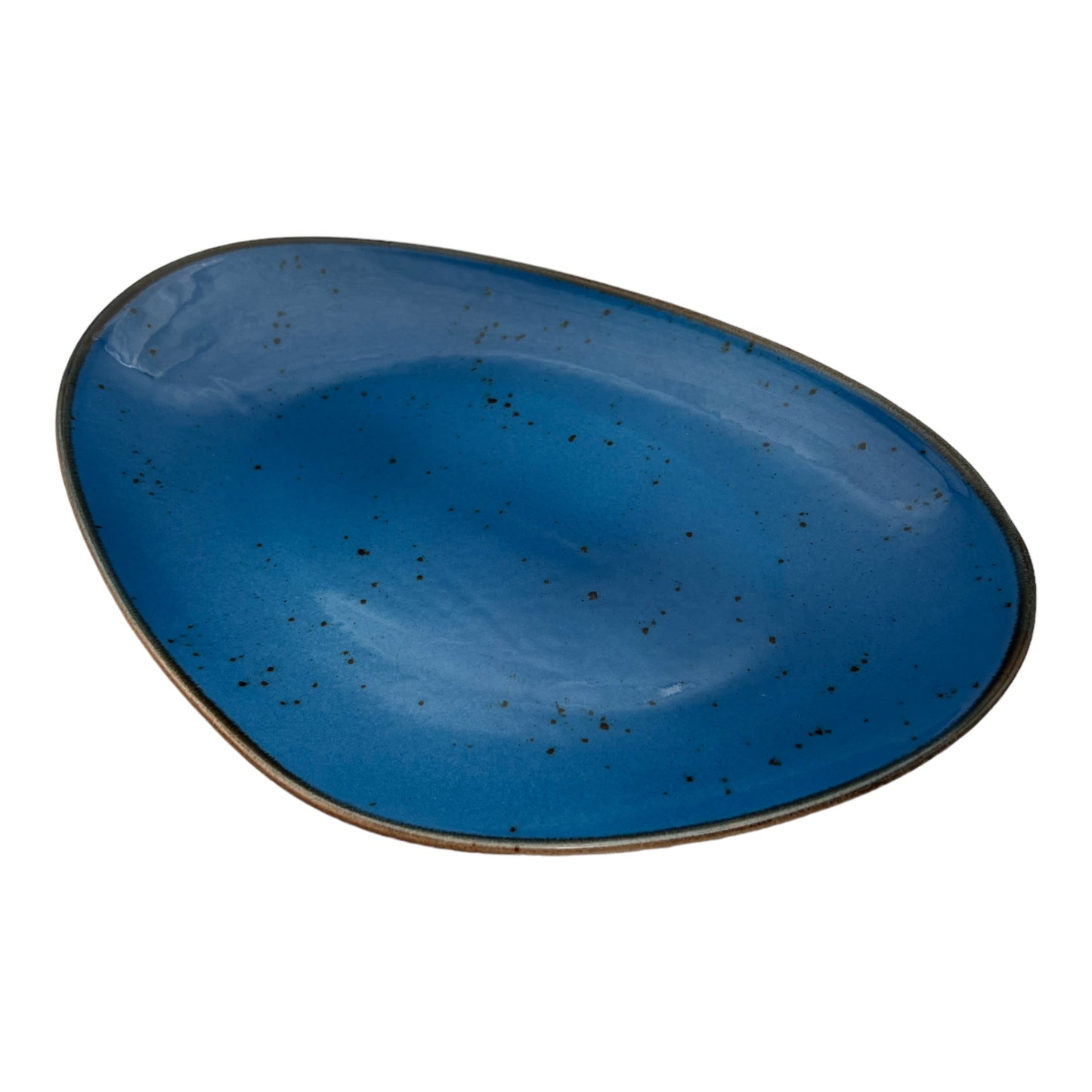 Blue Speckled Serving Platter - Large