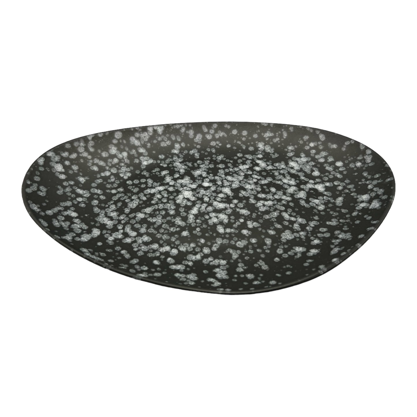 Black Spotted Serving Platter - Large