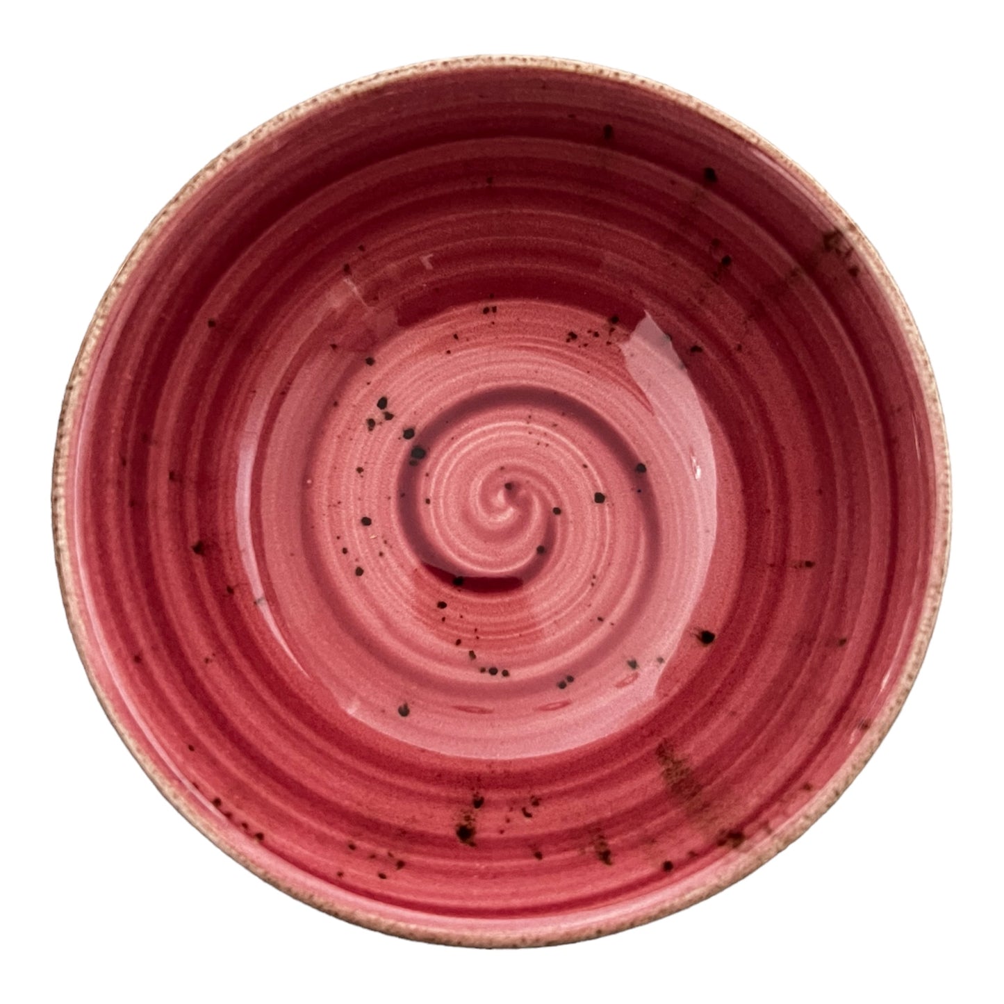 Pink Speckled Spiral Bowl