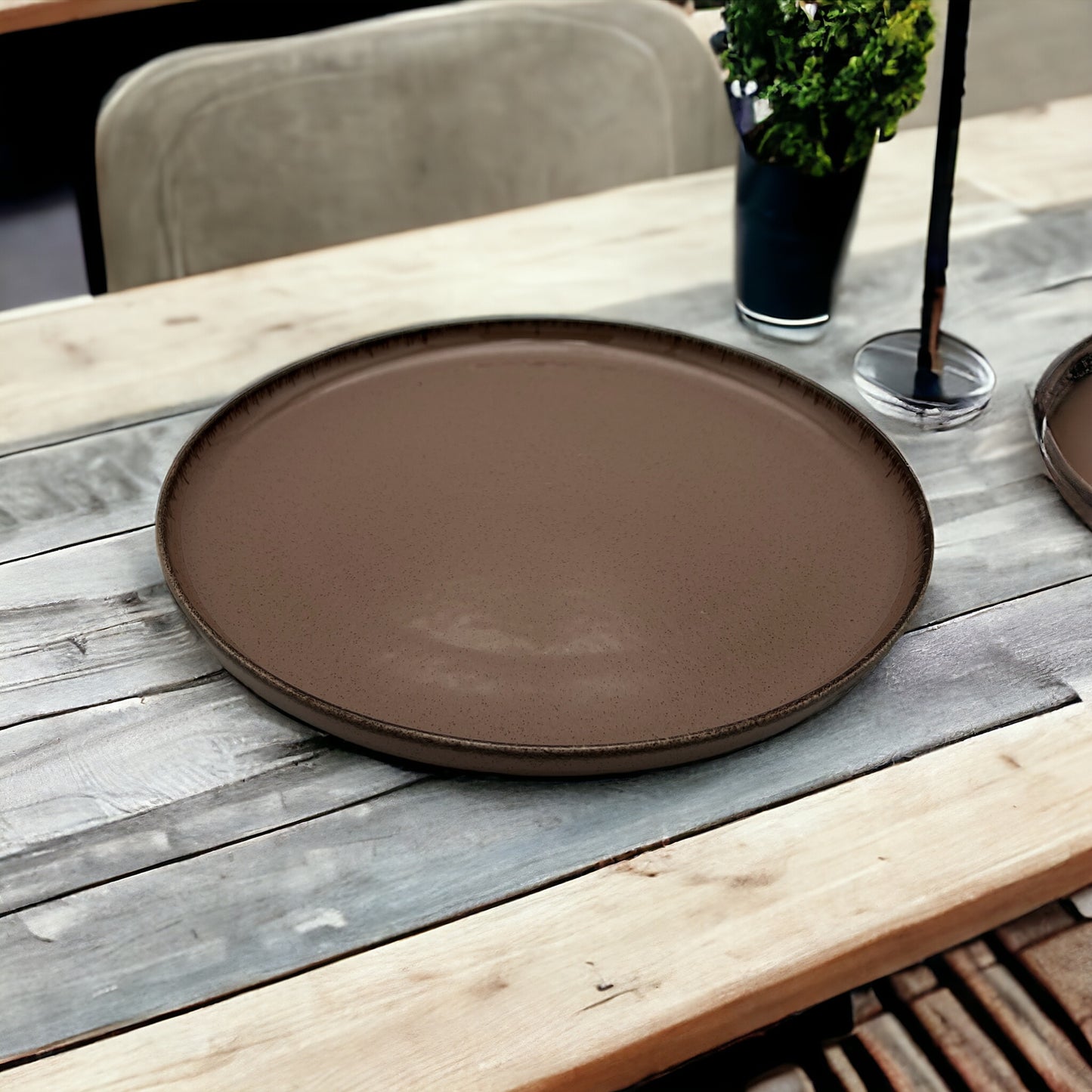 Mocha Dinner Plate - Small