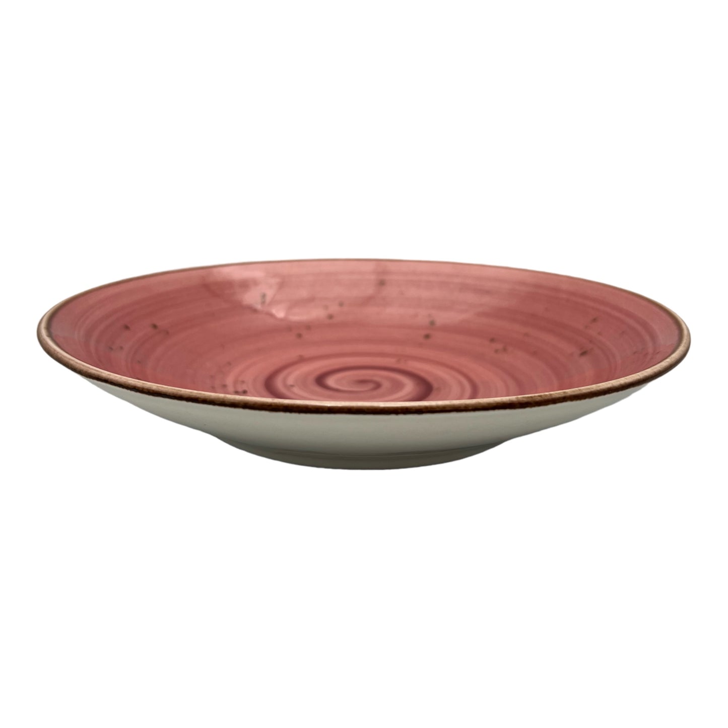 Pink Speckled Spiral Pasta Bowl - Small