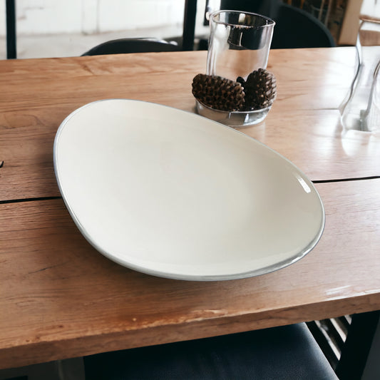 White Serving Platter - Large