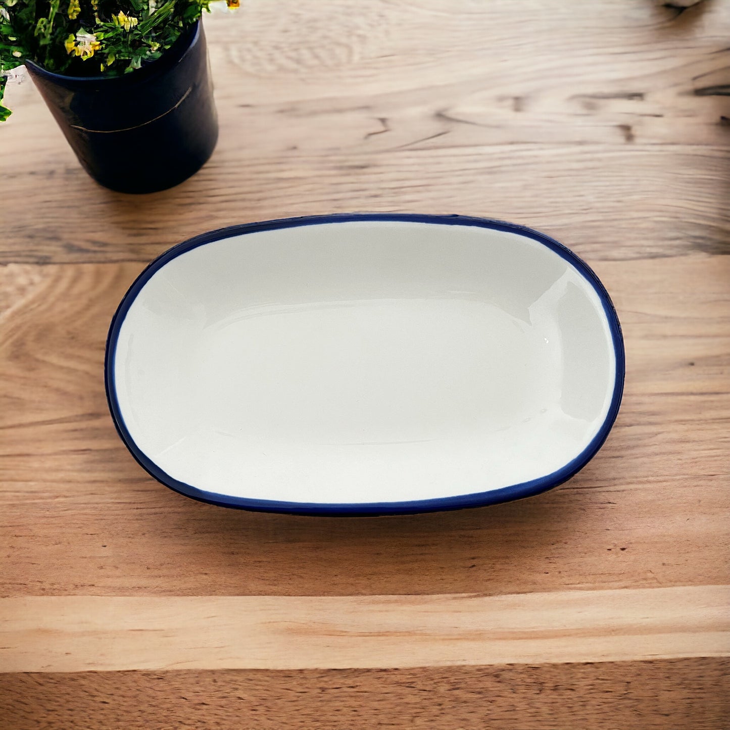 White & Blue Dish