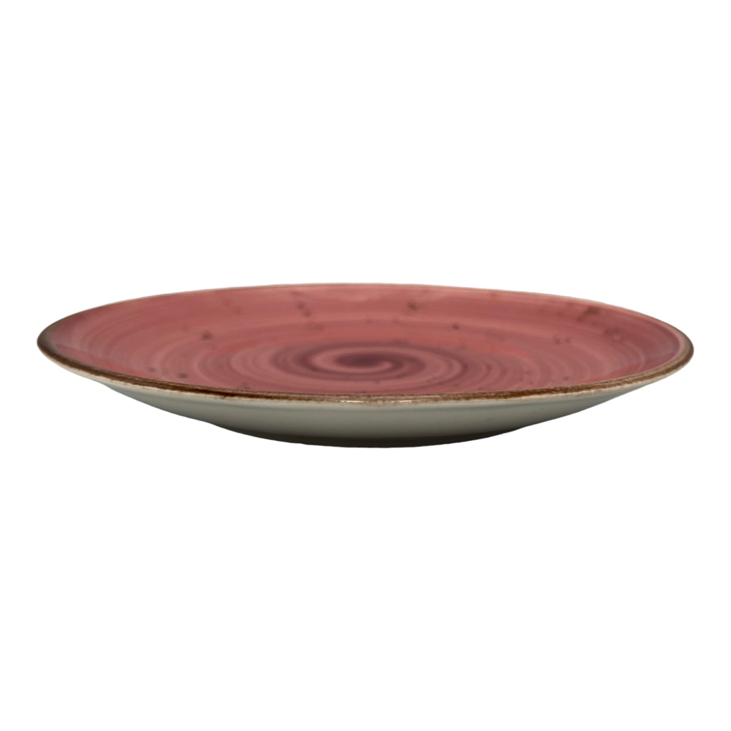 Pink Speckled Spiral Side Plate