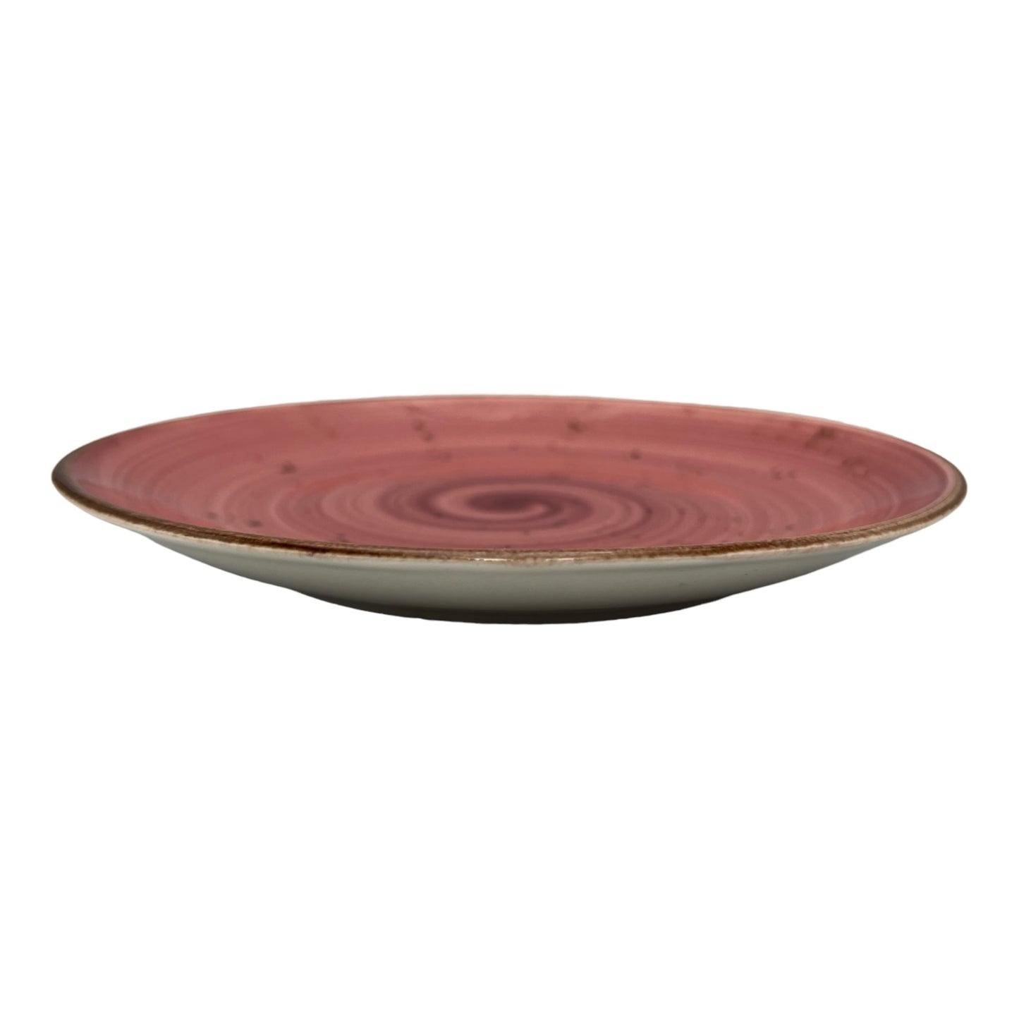 B-GRADE - Pink Speckled Spiral Side Plate