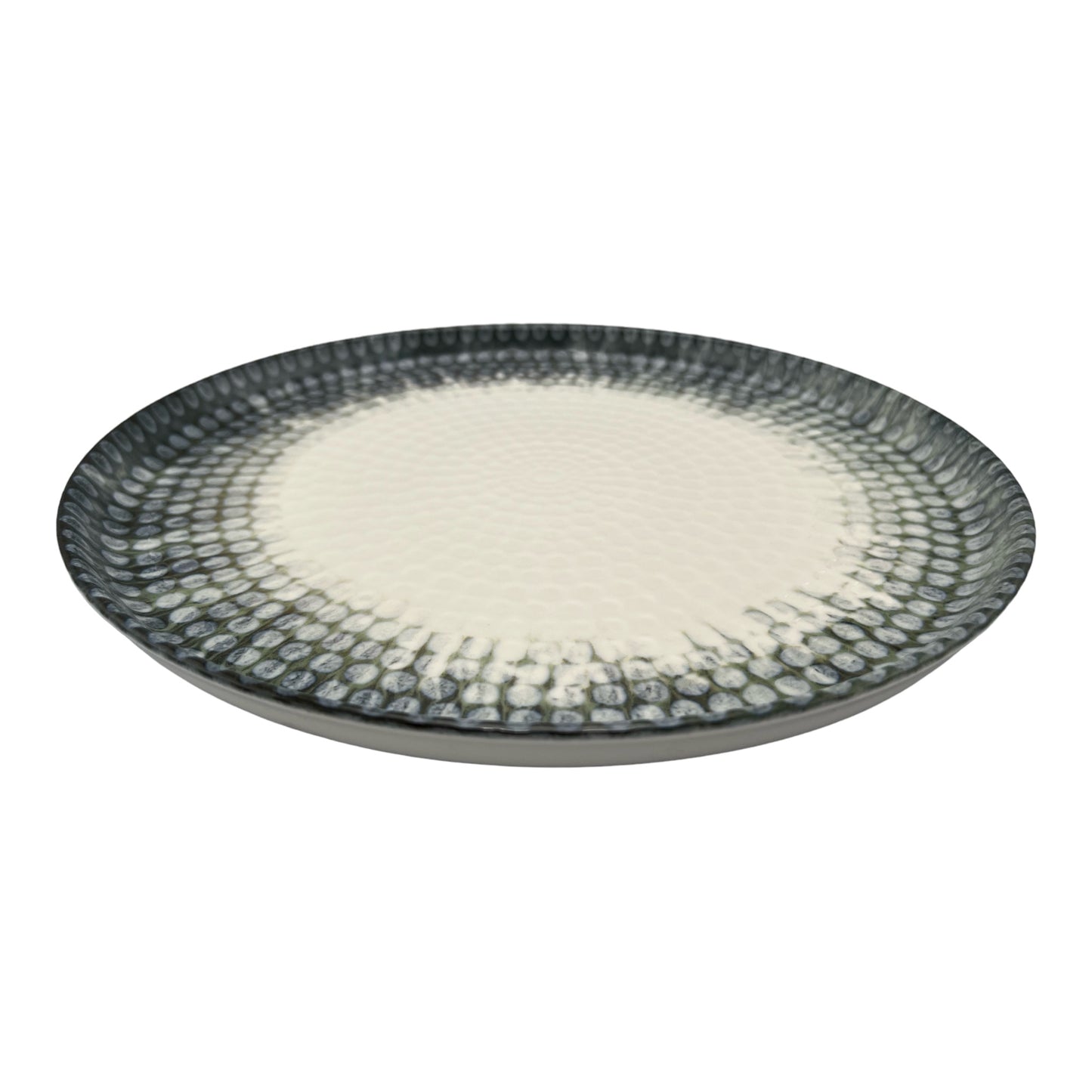 Honeycomb Grey Dinner Plate - Large