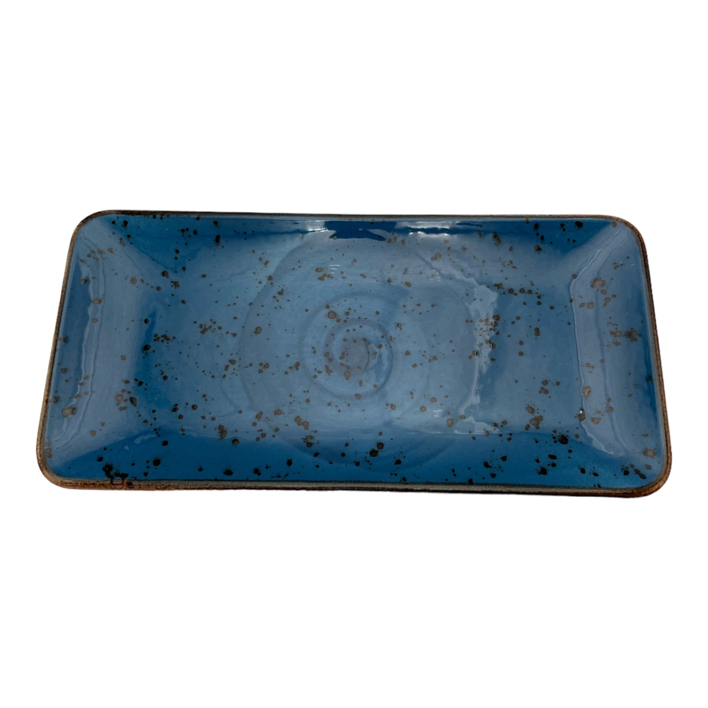 Blue Speckled Serving Platter - Medium