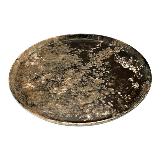 Brown Granite Patterned Dinner  Plate - Large