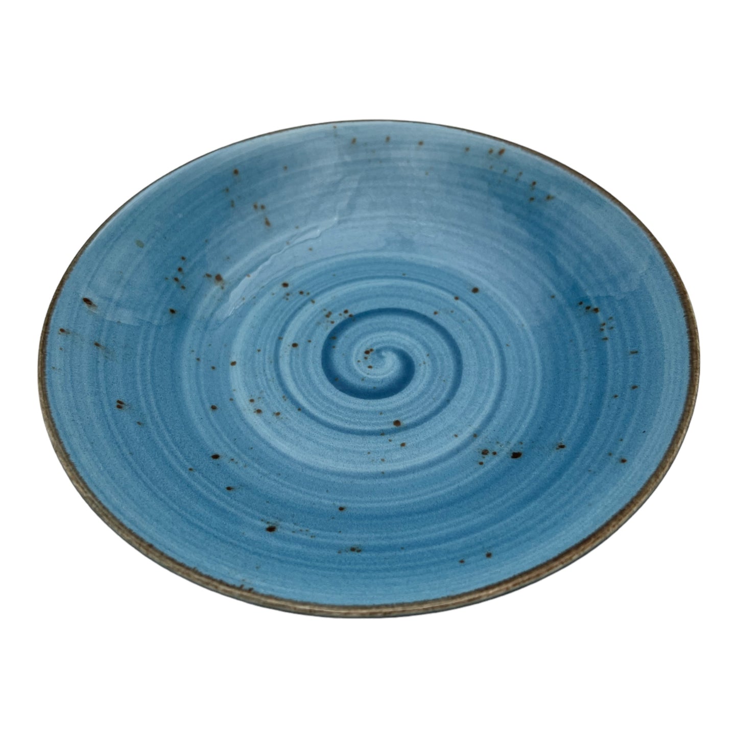 Blue Spiral Speckled Pasta Bowl - Small