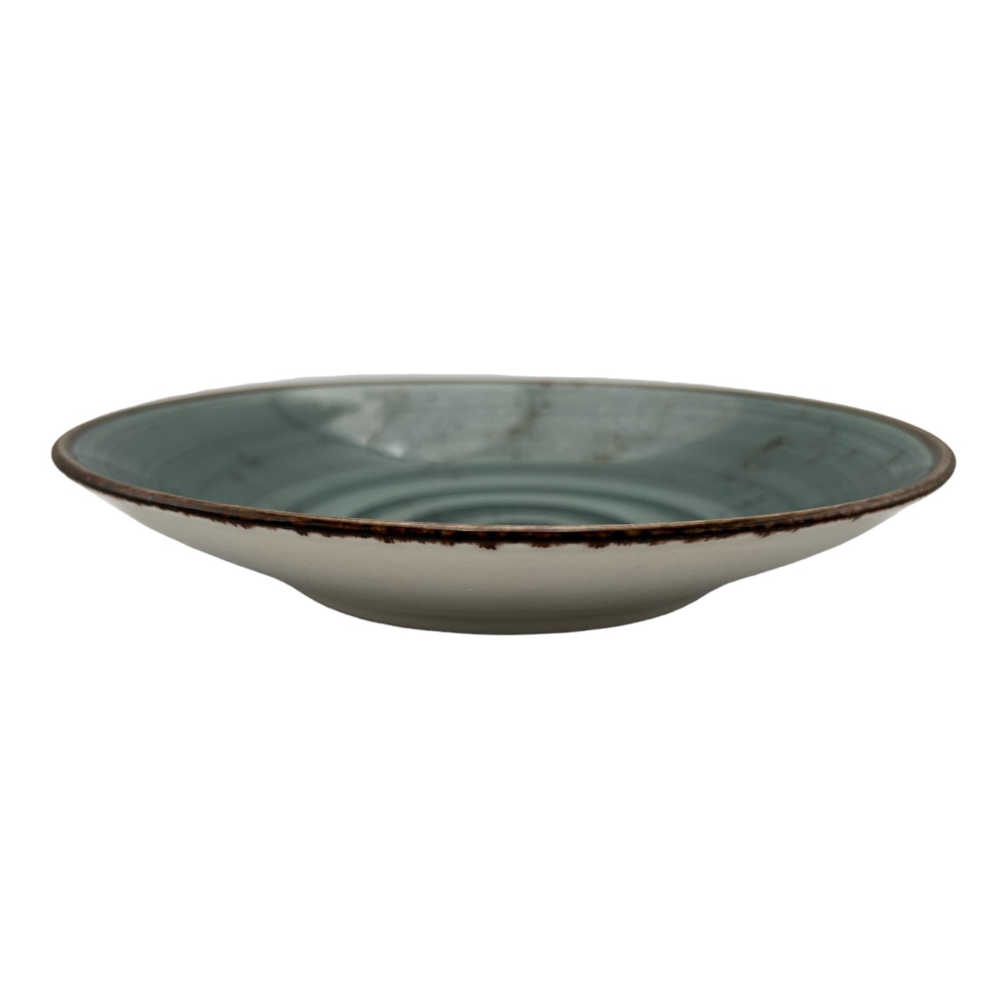 Teal Speckled Spiral Pasta Bowl - Small