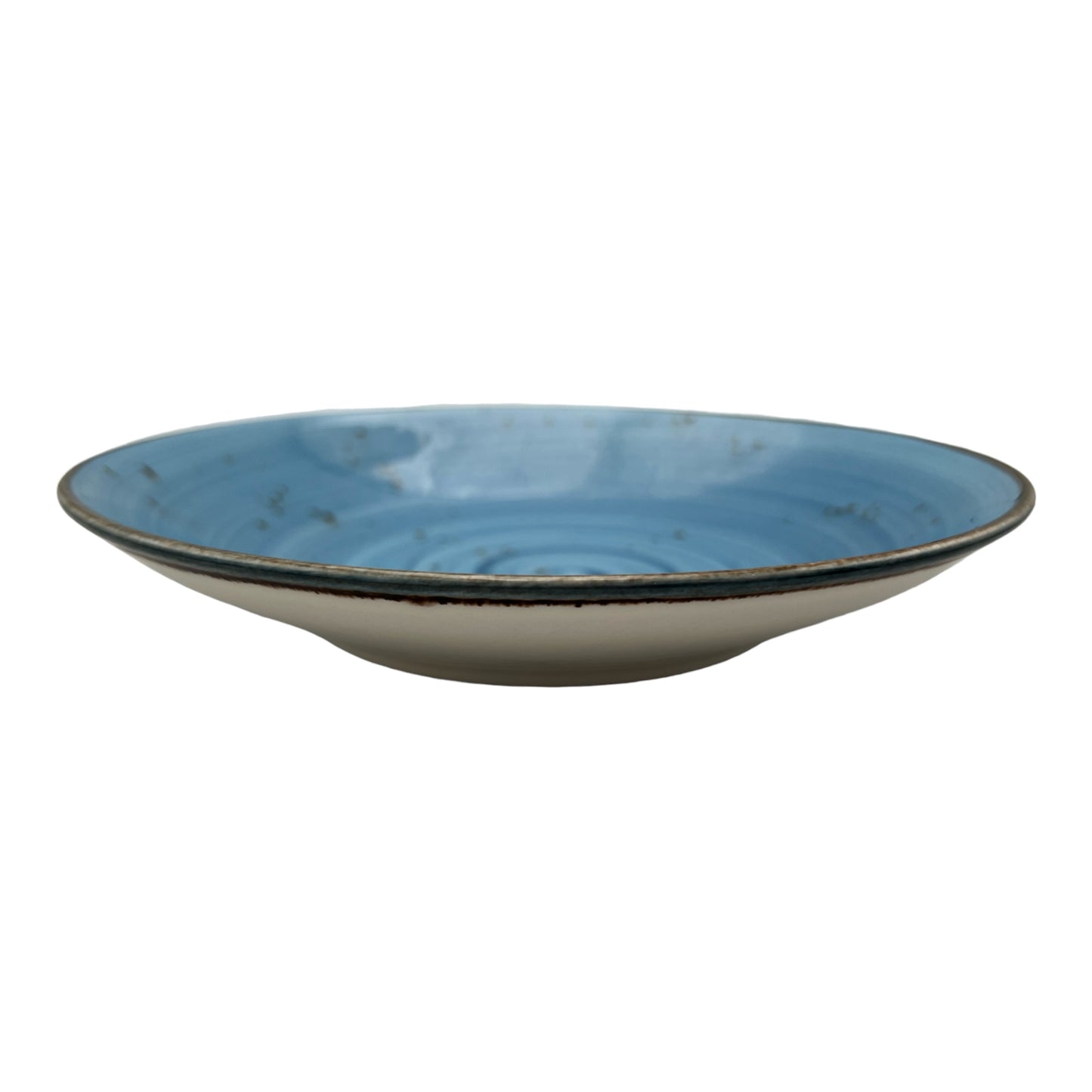 Blue Spiral Speckled Pasta Bowl - Small