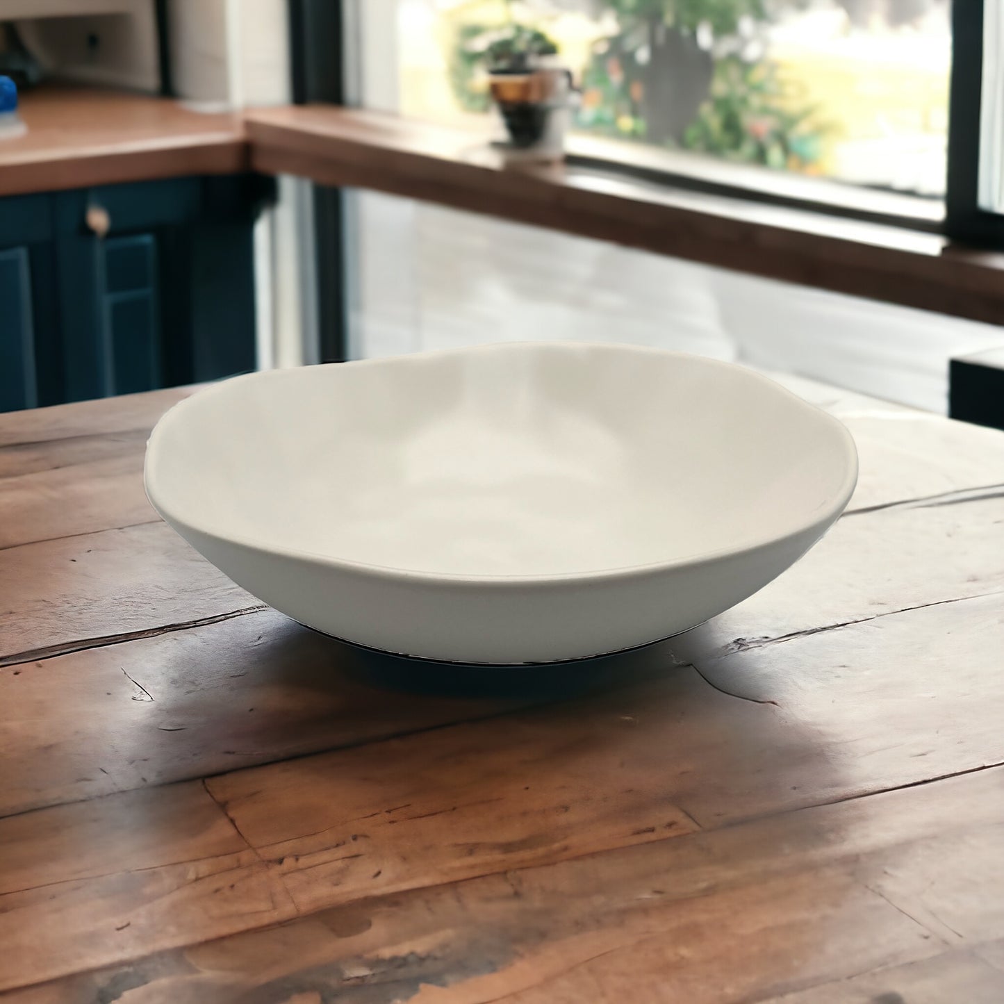 White Organic Shaped Bowl