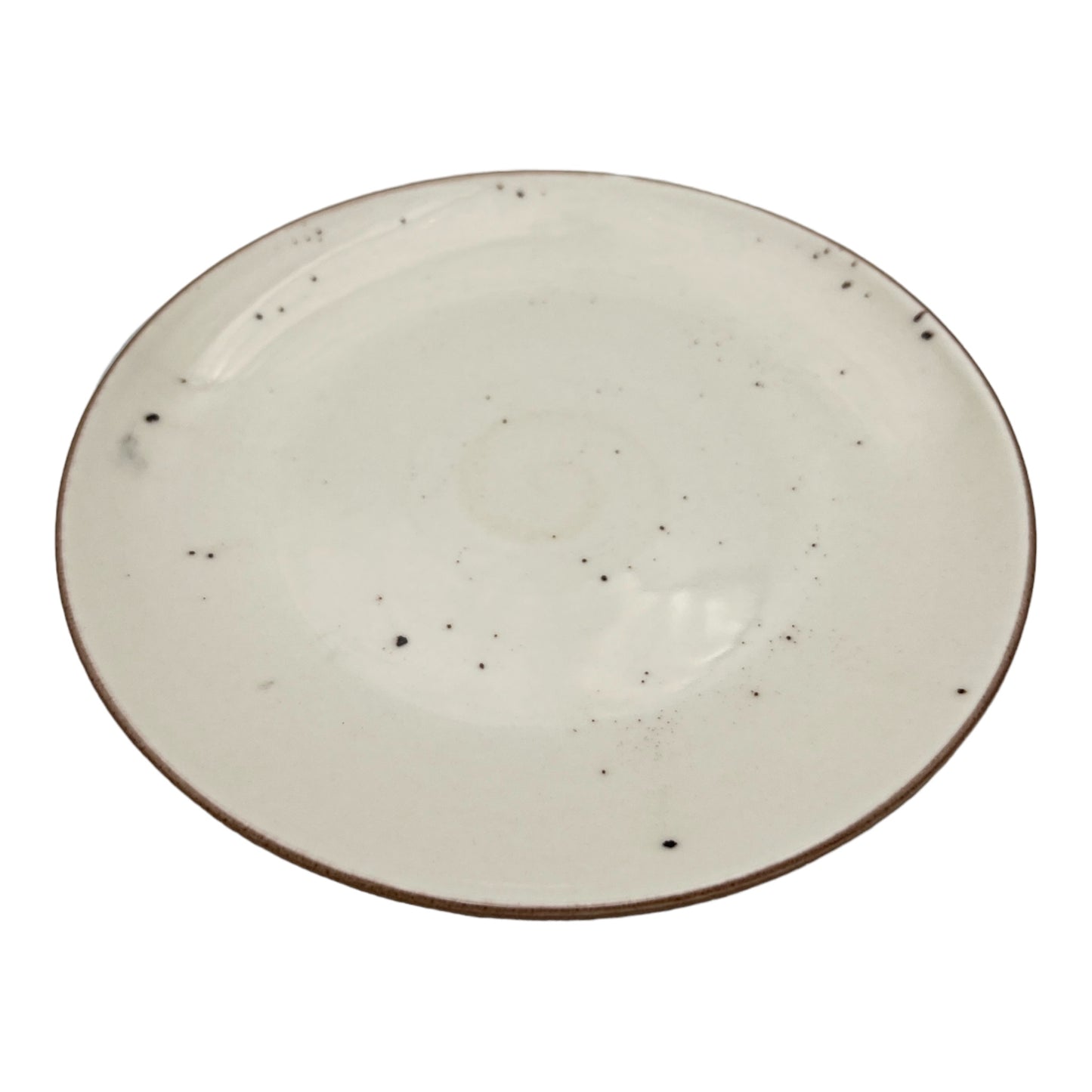 Cream Speckled Dinner Plate - Small