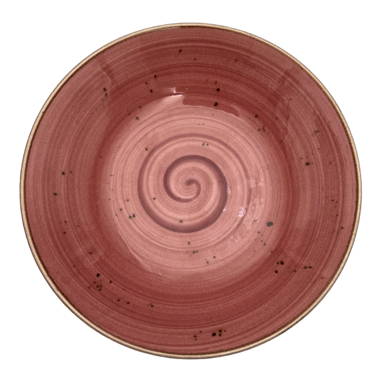 Pink Speckled Spiral Pasta Bowl - Small