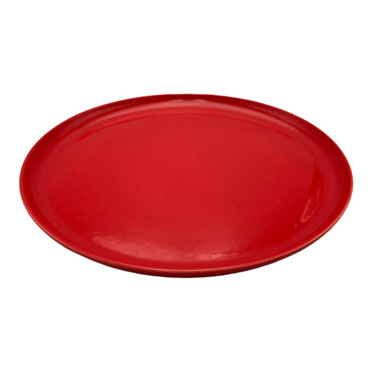 B-GRADE - Red Dinner Plate - Medium