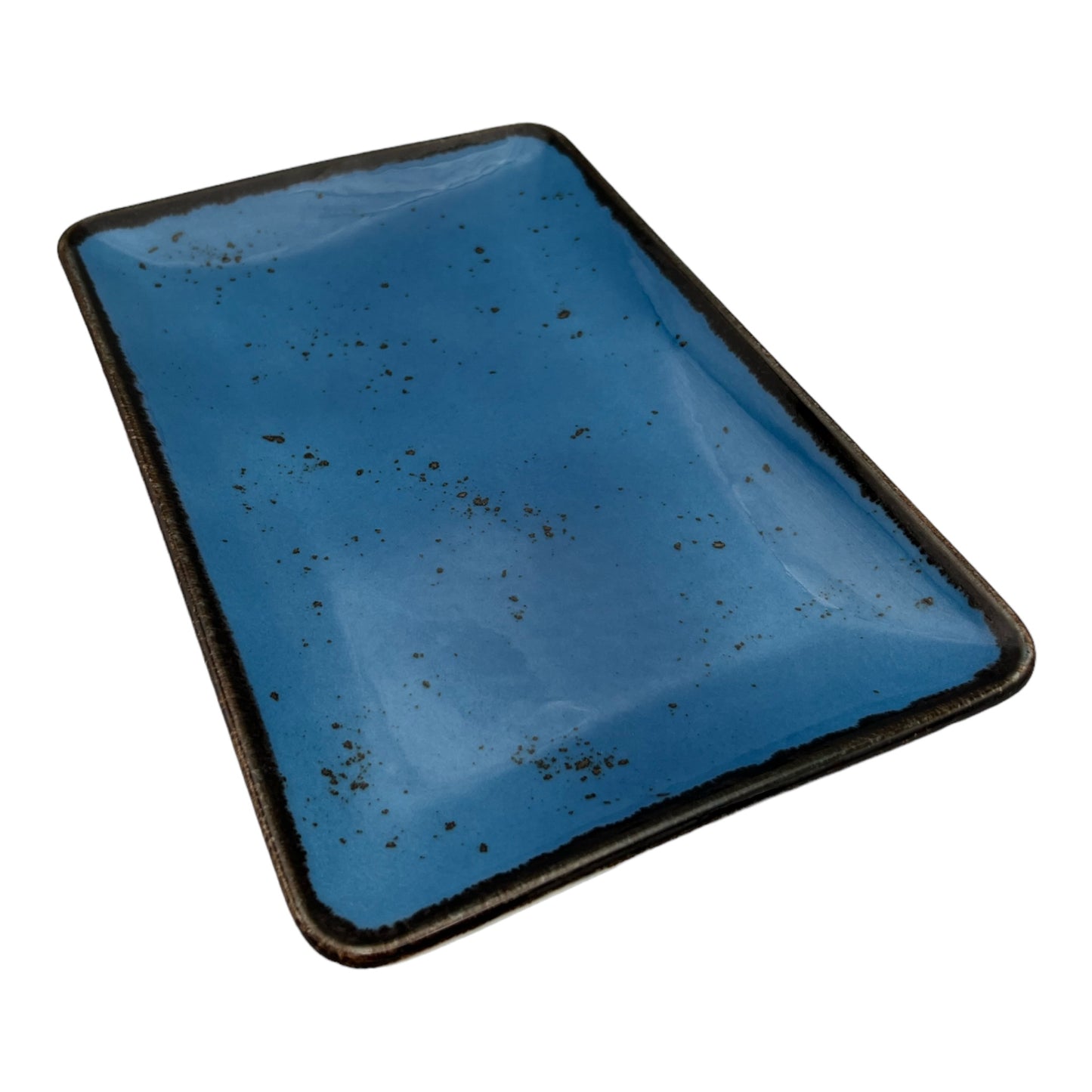 Blue Speckled Serving Platter - Large