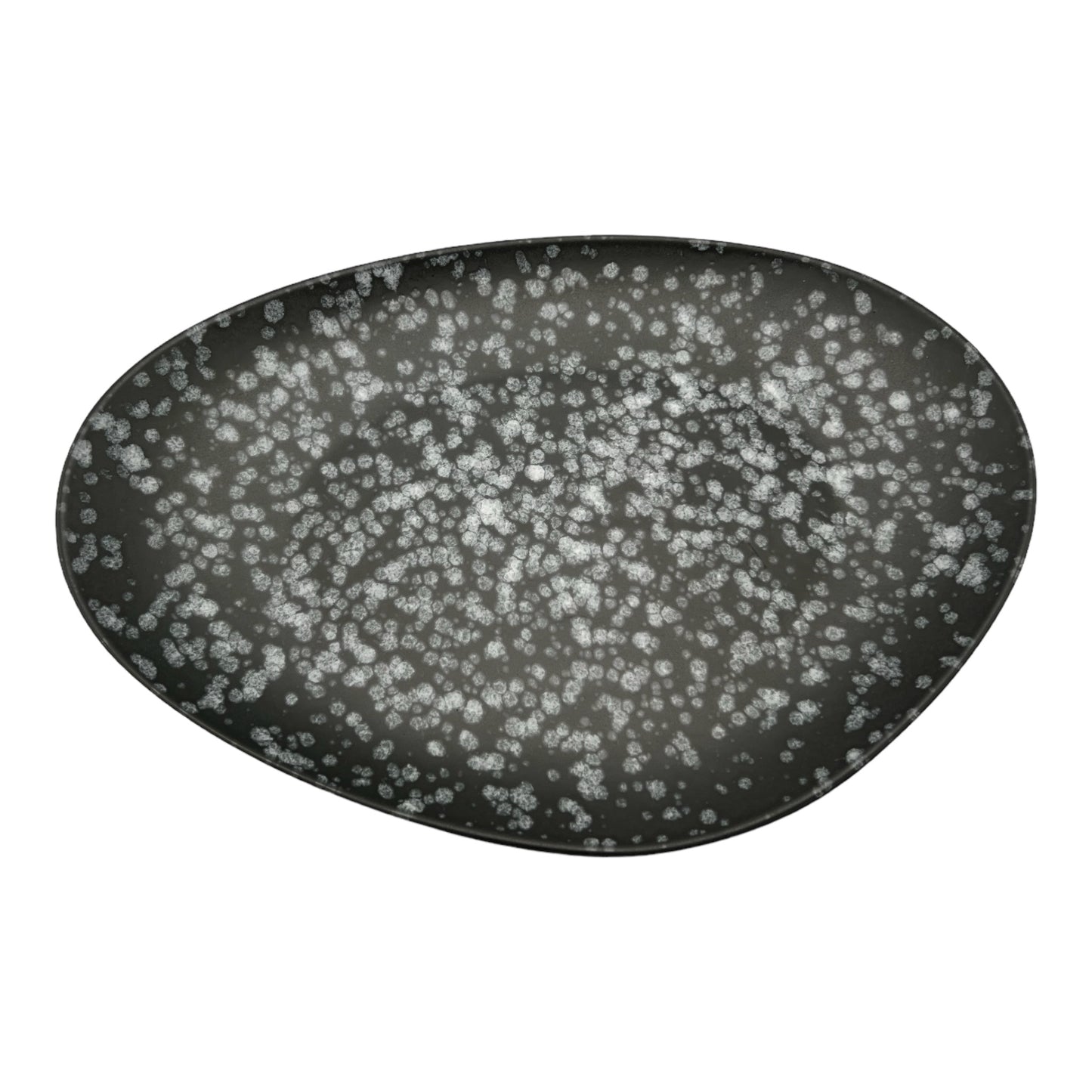 Black Spotted Serving Platter - Large