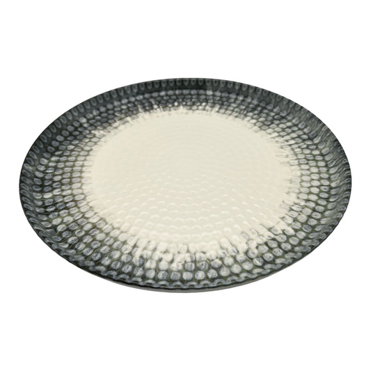 Honeycomb Grey Dinner Plate - Large