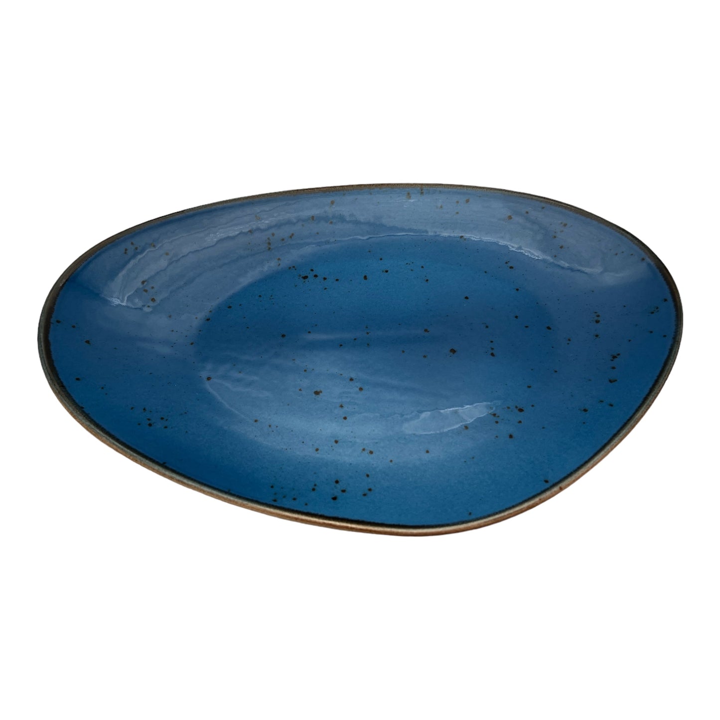 Blue Speckled Serving Platter - Large