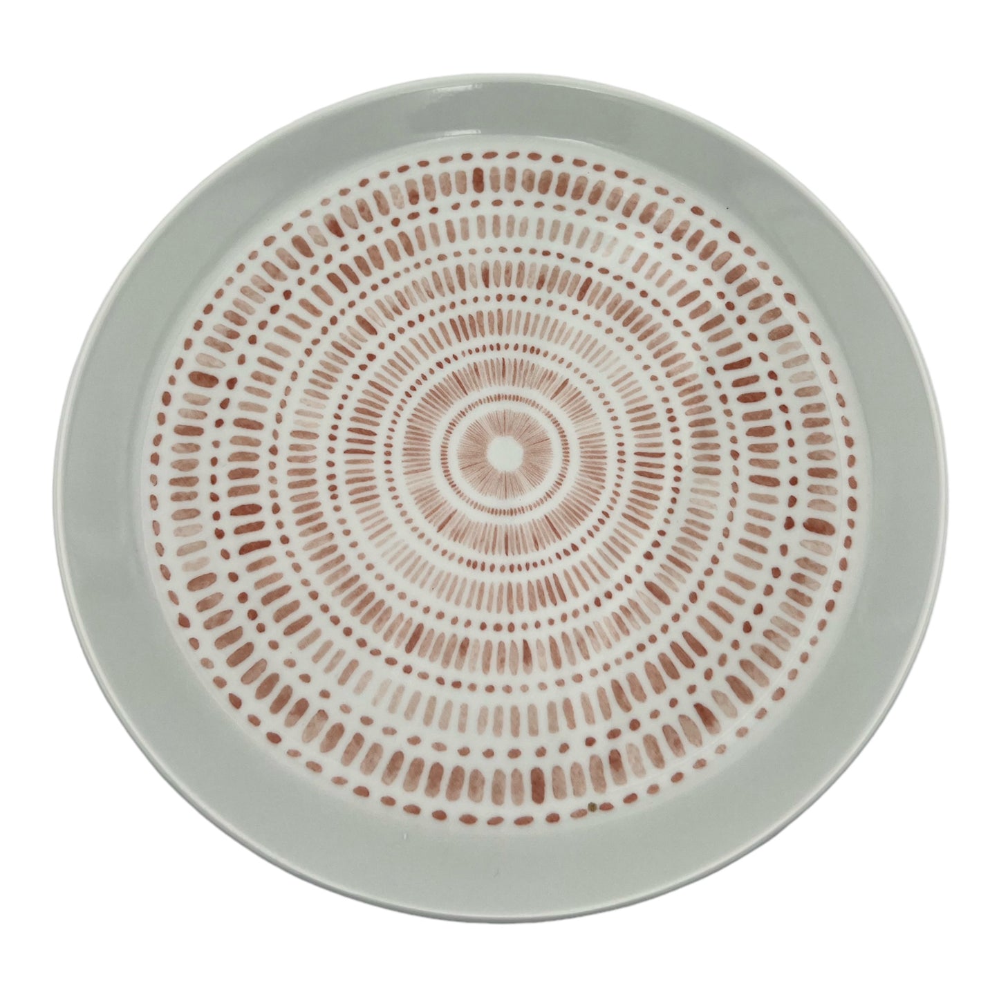 Orange Fossil Dinner Plate - Medium