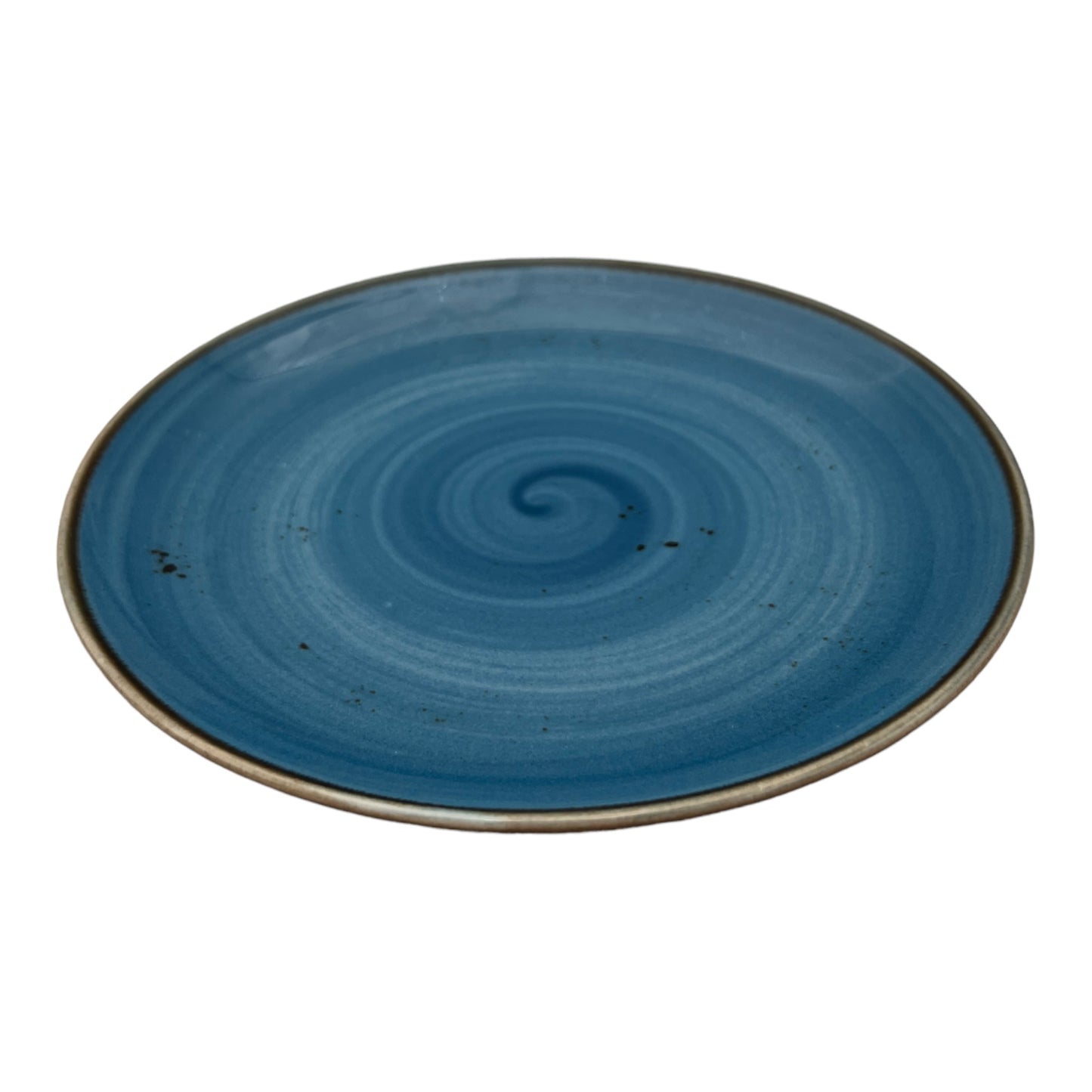 Blue Speckled Spiral Side Plate